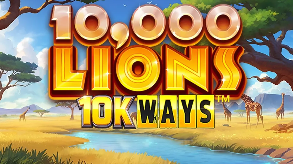 Tampilan visual slot 10,000 Lions 10K Ways