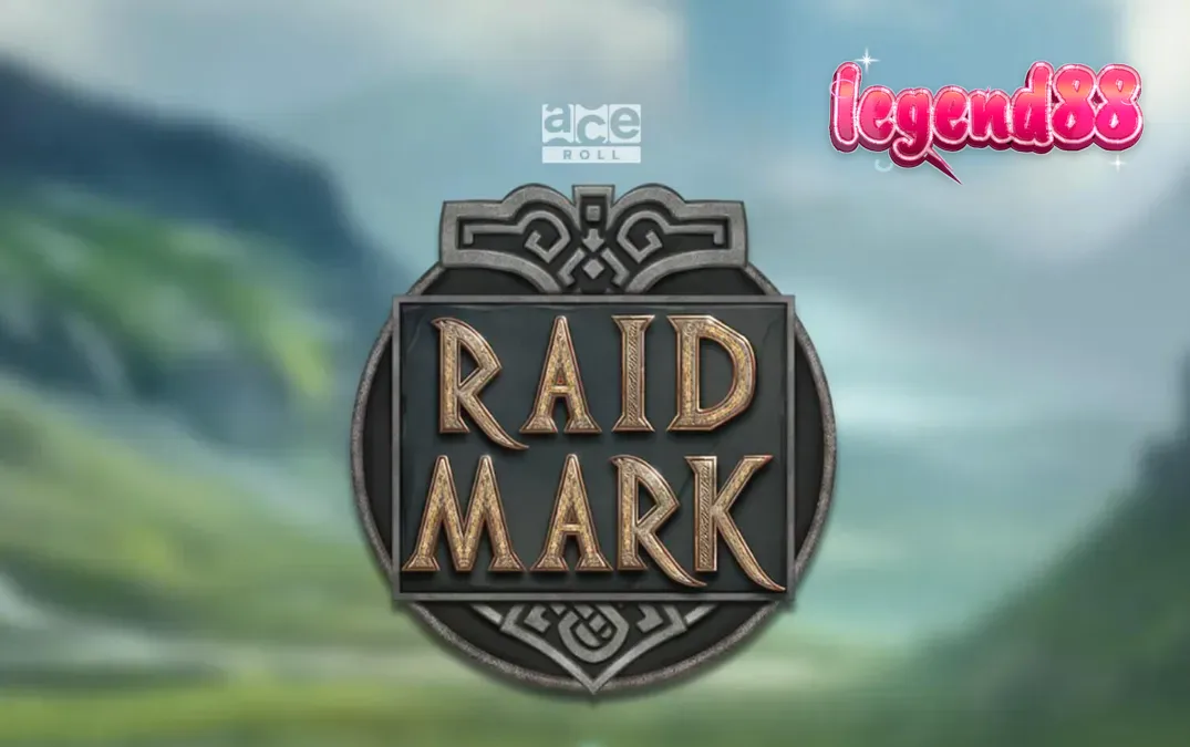 Tampilan visual slot Raidmark dengan tema Viking dan simbol rune